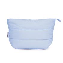 Bolsa de maquiagem Narwey Puffy for Purse Travel Women Girl, Azul Claro Bolsa de maquiagem Narwey Puffy for Purse Travel Women Girl, Azul Claro