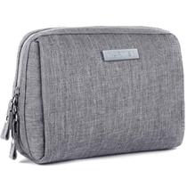 Bolsa de maquiagem Narwey Small Grey resistente à água para mulheres Bolsa de maquiagem Narwey Small Grey resistente à água para mulheres