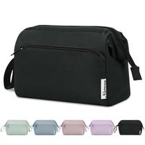 Bolsa de maquiagem Narwey Wide-open Travel Cosmetics Bag Black
