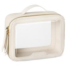 Bolsa de maquiagem PACKISM Clear PU Leather Travel Tool Cream Bolsa de maquiagem PACKISM Clear PU Leather Travel Tool Cream