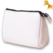 Bolsa de maquiagem POUPS Grande Impermeável Neoprene Branca