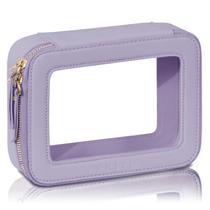 Bolsa de maquiagem Prite Clear Cosmetic Organizer Waterproof Violet