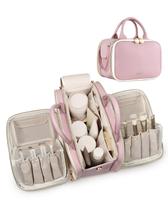 Bolsa de maquiagem Prite Waterproof Travel Cosmetic Organizer Pink