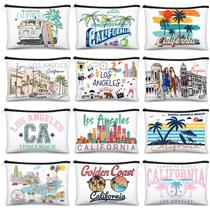 Bolsa de maquiagem Reginary California Souvenir, 12 unidades para mulheres