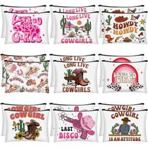 Bolsa de maquiagem Reginary Cowgirls Disco Western 18 unidades para mulheres Bolsa de maquiagem Reginary Cowgirls Disco Western 18 unidades para mulheres