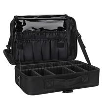 Bolsa de maquiagem Relavel Travel Travel Train com divisórias ajustáveis Bolsa de maquiagem Relavel Travel Travel Train com divisórias ajustáveis