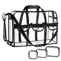 Bolsa de maquiagem Sanwuta Extra Large Clear Duffle com 3 bolsas pequenas Bolsa de maquiagem Sanwuta Extra Large Clear Duffle com 3 bolsas pequenas