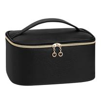 Bolsa de maquiagem senbowe Travel Grande de Couro Impermeável Feminina
