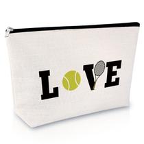 Bolsa de maquiagem Sfodiary Tennis Presentes para mulheres amantes do tênis Bolsa de maquiagem Sfodiary Tennis Presentes para mulheres amantes do tênis