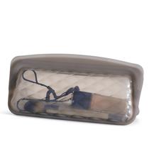 Bolsa de maquiagem Stasher Premium Silicone Reutilizável Taupe 750 ml