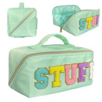 Bolsa de Maquiagem STOMKIRE Preppy - Nylon Verde Claro