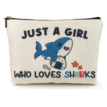 Bolsa de maquiagem Suemetic Shark, presentes para mulheres, meninas e crianças Bolsa de maquiagem Suemetic Shark, presentes para mulheres, meninas e crianças