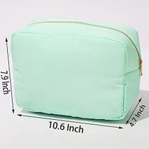 Bolsa de maquiagem super extral grande YoRun Bolsa de cosméticos de viagem para mulheres/homens (menta, GG) - YogoRun
