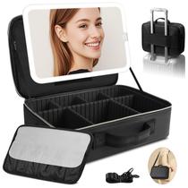 Bolsa de maquiagem Suupvaor Large com espelho iluminado removível de 15" Bolsa de maquiagem Suupvaor Large com espelho iluminado removível de 15"