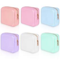 Bolsa de maquiagem Sweetude, bolsa de viagem de nylon, bolsa de cosméticos, 6 unidades