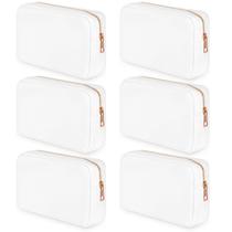 Bolsa de maquiagem Sweetude, bolsa de viagem de nylon, bolsa de cosméticos, 6 unidades