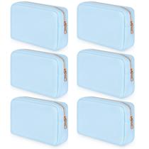 Bolsa de maquiagem Sweetude Nylon Travel Pouch Cosmetic Blue 6 unidades