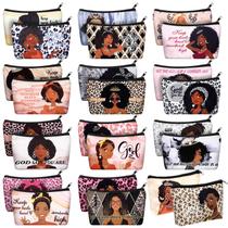 Bolsa de maquiagem Talltalk Toiletry, lona, zíper, 24 peças, preta, feminina Bolsa de maquiagem Talltalk Toiletry, lona, zíper, 24 peças, preta, feminina