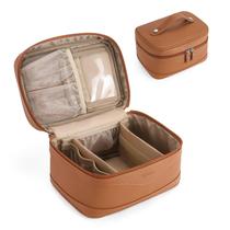 Bolsa de maquiagem Telena Large Travel Toiletry Vegan Leather Women Bolsa de maquiagem Telena Large Travel Toiletry Vegan Leather Women