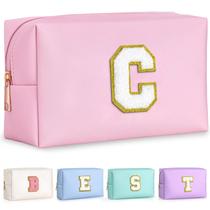 Bolsa de maquiagem TOPEAST personalizada em couro PU premium rosa