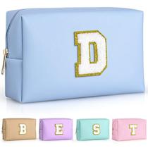 Bolsa de maquiagem TOPEAST Preppy Chenille Letter Pouch Sky Blue Bolsa de maquiagem TOPEAST Preppy Chenille Letter Pouch Sky Blue