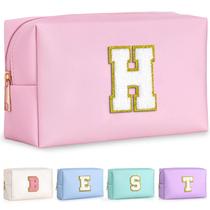 Bolsa de maquiagem TOPEAST Preppy para meninas adolescentes rosa impermeável