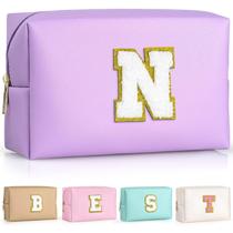 Bolsa de maquiagem TOPEAST Preppy Stuff Bolsa de cosméticos pequena roxa Bolsa de maquiagem TOPEAST Preppy Stuff Bolsa de cosméticos pequena roxa