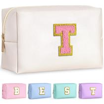 Bolsa de maquiagem TOPEAST Preppy Stuff para meninas em couro PU impermeável Bolsa de maquiagem TOPEAST Preppy Stuff para meninas em couro PU impermeável