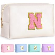 Bolsa de maquiagem TOPEAST Preppy Stuff Small Waterproof Pearly White Bolsa de maquiagem TOPEAST Preppy Stuff Small Waterproof Pearly White