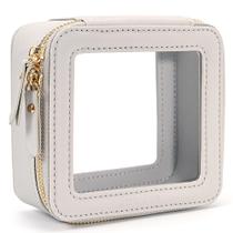 Bolsa de maquiagem transparente Aveniee Small Travel Toiletry Organizer