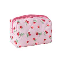 Bolsa de maquiagem uekeboag Cute Small Floral Cotton com ursinho de coquete