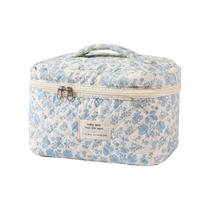 Bolsa de Maquiagem UEKEBOAG - Grande, para Viagem, Acolchoada e com Estampa Floral Bolsa de Maquiagem UEKEBOAG - Grande, para Viagem, Acolchoada e com Estampa Floral