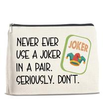 Bolsa de maquiagem UPNEGE Funny Mahjong impermeável para mulheres Bolsa de maquiagem UPNEGE Funny Mahjong impermeável para mulheres