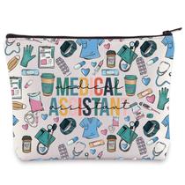 Bolsa de maquiagem WZMPA Medical Assistant Cosmetic Bag impermeável