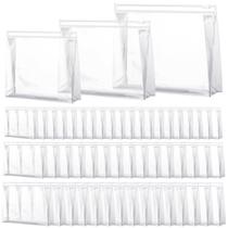 Bolsa de maquiagem Xuniea Mini Clear, organizador de PVC impermeável de 50 unidades Bolsa de maquiagem Xuniea Mini Clear, organizador de PVC impermeável de 50 unidades