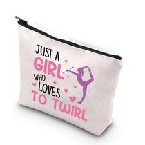 Bolsa de maquiagem XYANFA Baton Twirling Just A Girl Who Loves Twirl Bolsa de maquiagem XYANFA Baton Twirling Just A Girl Who Loves Twirl