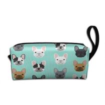 Bolsa de maquiagem YISHOW French Bulldog (2) Organizador de cosméticos de viagem Bolsa de maquiagem YISHOW French Bulldog (2) Organizador de cosméticos de viagem