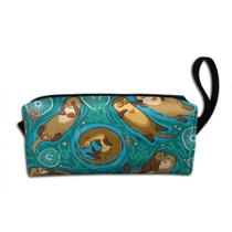 Bolsa de maquiagem YISHOW Otters Family Travel Cosmetic Organizer Bolsa de maquiagem YISHOW Otters Family Travel Cosmetic Organizer
