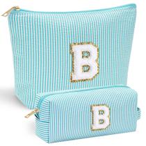 Bolsa de maquiagem YOOLIFE Bridesmaid Presentes para mulheres com inicial