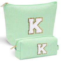 Bolsa de maquiagem YOOLIFE Cute Initial, presentes personalizados para meninas Bolsa de maquiagem YOOLIFE Cute Initial, presentes personalizados para meninas