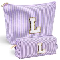 Bolsa de maquiagem YOOLIFE, ideia de presentes de aniversário para mulheres com inicial