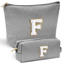 Bolsa de maquiagem YOOLIFE personalizada inicial preta