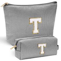Bolsa de maquiagem YOOLIFE Teacher Appreciation Personalizada preta