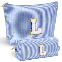 Bolsa de maquiagem YOOLIFE Travel Personalizada Initial para mulheres