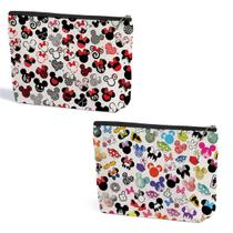 Bolsa de maquiagem ZHAMEN Cute Cartoon Mouse Print para mulheres x2