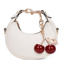 Bolsa de material sintético pequena JQWSVE para mulheres, branca Bolsa de material sintético pequena JQWSVE para mulheres, branca