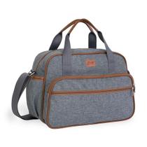 Bolsa de Maternidade Grande Just Baby Denver Cinza