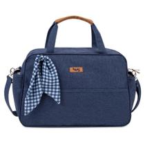 Bolsa de Maternidade Hug Grande Mescla Azul Marinho
