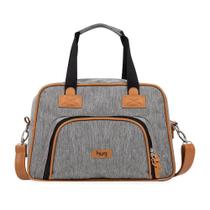 Bolsa de Maternidade Hug Média Nova York Cinza