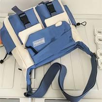 Bolsa de Mensageiro Estilo Japonês Grande Capacidade Saco Casual Lona para Homens e Estudantes